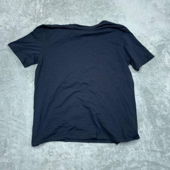 Banana Republic Essential Tee V-Neck 95% Cotton 5% Spandex Navy L a0888 - Picture 5 of 6